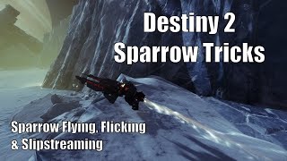 How to do Sparrow Tricks in Destiny 2 Sparrow Flying Flicking and Slipstreaming [upl. by Ragen]