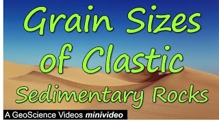 Grain Sizes of Clastic Sedimentary Rocks [upl. by Frasch329]