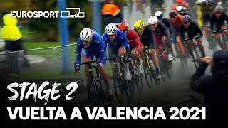 Vuelta a Valencia 2021  Stage 2 Highlights  Cycling  Eurosport [upl. by Aikkan]