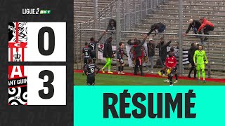 AC AJACCIO  EN AVANT GUINGAMP 03  22ème journée  Ligue 2 BKT 2425 [upl. by Waverley]