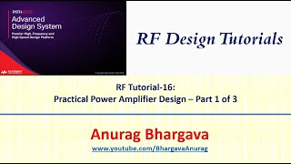 RF Design16 Practical Power Amplifier Design  Part 1 [upl. by Erb898]