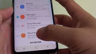 Samsung Galaxy S8 How to Restore Text Messages [upl. by Bentlee632]