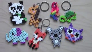 Easy Perler Bead Animal Keychains amp Magnets 1 [upl. by Lourie]