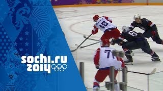 Ice Hockey  Mens Group A  USA v Russia  Sochi 2014 Winter Olympics [upl. by Shulins]