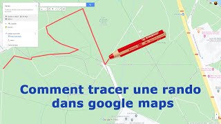 Comment tracer une rando dans google maps [upl. by Naillimixam470]