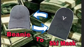 How To Make a Ski Mask From A Beanie😱🔥 [upl. by Artemisia]