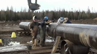 Pipeline Welding  High Production Double Joint Yard [upl. by Nappy]