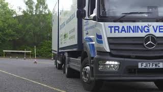 LGV  HGV Category CE Drawbar reversing exercise [upl. by Nodlehs810]