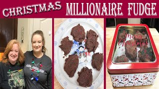 MILLIONAIRE FUDGE  4 Ingredient Holiday Fudge Recipe [upl. by Satterfield]