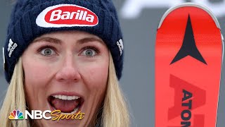 Shiffrin wins by huge margin for slalom 4peat in Killington  NBC Sports [upl. by Gibson]