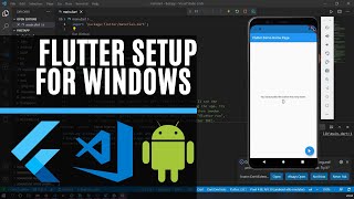 Setup Flutter Visual Studio Code and Android Emulator on Windows  2021 [upl. by Radley]