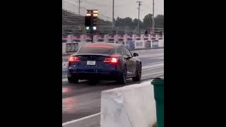 Plaid Tesla Model S RUNS 91 Quarter Mile FASTEST Tesla Plaid so far [upl. by Bergeman347]