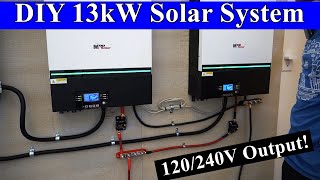 DIY 13kW 48V Offgrid Solar System How to build it from scratch [upl. by Domella]