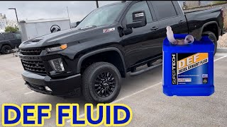 2022 Silverado 3500hd Duramax DEF Fluid [upl. by Einnor]