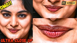 NIVETHA THOMAS LIPS 4K CLOSEUP CLOSEUP VERTICAL EDIT [upl. by Pepillo]