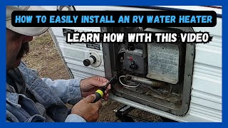 How to EASILY Install an RV Water Heater  Prepare for Fulltime RV Life [upl. by Aiceila]