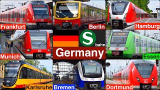 S Bahn  Commuter trains in Germany [upl. by Nehgaem846]