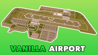 Building an Airport in Cities Skylines  Vanilla no mods Build [upl. by Colb]