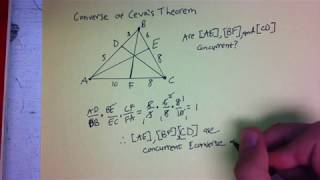 Converse of Cevas Theorem [upl. by Layla754]