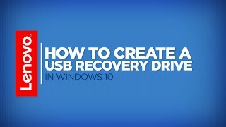 How To  Create a USB Recovery Drive in Windows 10 [upl. by Adnuhser]