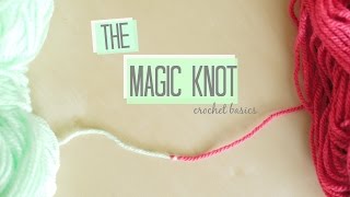 CROCHET BASICS The Magic knot  Bella Coco [upl. by Ydac]