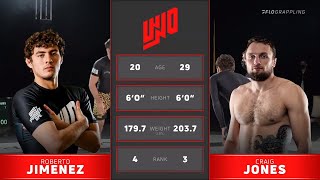 Craig Jones vs Roberto Jimenez  Whos Number One [upl. by Isewk]