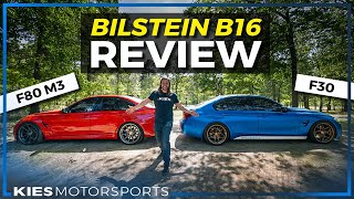 BMW F80 M3 and F30 335i Bilstein B16 Coilover Review [upl. by Ahsinar865]