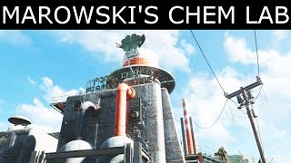 Fallout 4  How To Enter Marowskis Chem Lab  quotDiamond City Bluesquot Quest  Four Leaf Puzzle [upl. by Alita591]