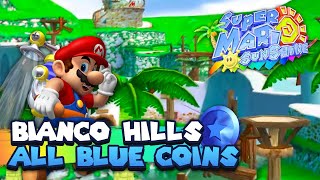 All 30 Blue Coins in Bianco Hills Guide  Super Mario Sunshine  3D All Stars Nintendo Switch [upl. by Rori82]