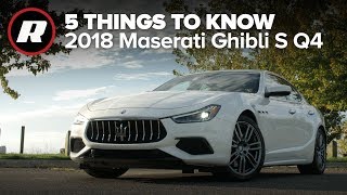 2018 Maserati Ghibli 5 things you need to know [upl. by Annaohj]