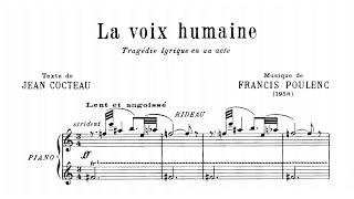 Poulenc Francis La voix humaine with score [upl. by Flint]