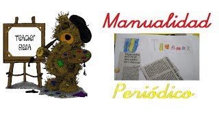 Manualidad  Hacer un periódico para niños [upl. by Erolyat]