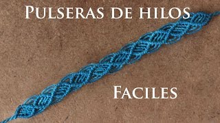 Como hacer pulseras de hilo faciles [upl. by Cinom]