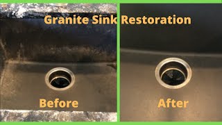 How to Restore Black Granite Sinks [upl. by Brawner]