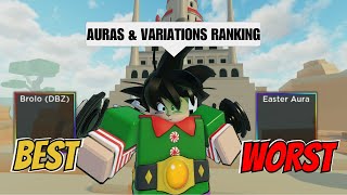 All Auras amp Variations RANKING in Dragon Soul [upl. by Iretak]