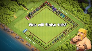 Level 1 Longest Defense Formation VS Every Troops  Clash of Clans [upl. by Matthias]