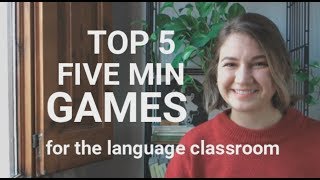 TOP 5 FIVE MINUTE GAMES for English class [upl. by Lorola]