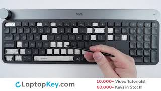 Logitech Keyboard Keys Repair Installation Craft Advanced Wireless Keyboard 920008484 [upl. by Notsyrb392]