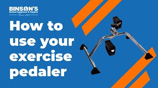 How To Use An Exercise Pedaler [upl. by Ibot]