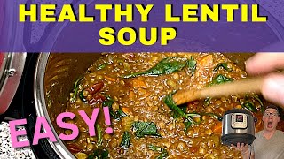 Easy Instant Pot Lentil Soup Recipe [upl. by Aivital420]