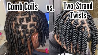 Comb Coils vs Two Strand Twists How Should You Start Your Locs [upl. by Reteip]