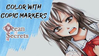 How to color Manga with Copic Markers [upl. by Watts]