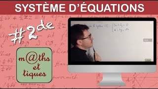 Résoudre un système par substitution 1  Seconde [upl. by Swetiana]