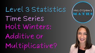 HoltWinters Additive vs Multiplicative [upl. by Christianson]