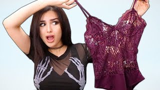 BOYFRIEND BUYS OUTFITS FOR GIRLFRIEND TRY ON HAUL [upl. by Aleihs50]