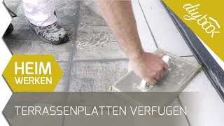 Terrassenplatten verfugen [upl. by Eellac]