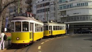 Elétricos de Lisboa Trams in Lisbon Straßenbahn Lissabon [upl. by Aissert654]