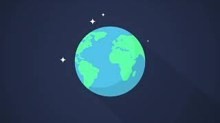 Earth rotating Animation  2D [upl. by Burleigh]