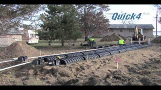 Septic Mound System Installation using Infiltrator Chambers [upl. by Htedirem983]