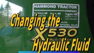 John Deere X530  Hydraulic Oil amp Filter 200 Hour Service [upl. by Boynton828]